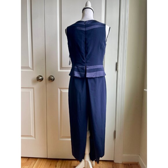 Jones New York Evening Navy Gown - Size 8P - Picture 3 of 8